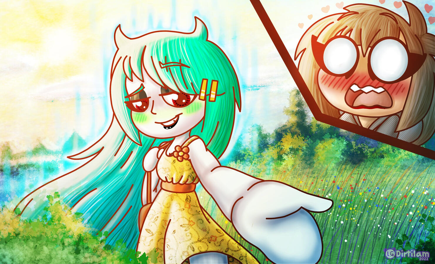 OC's Lea and Febi in the park